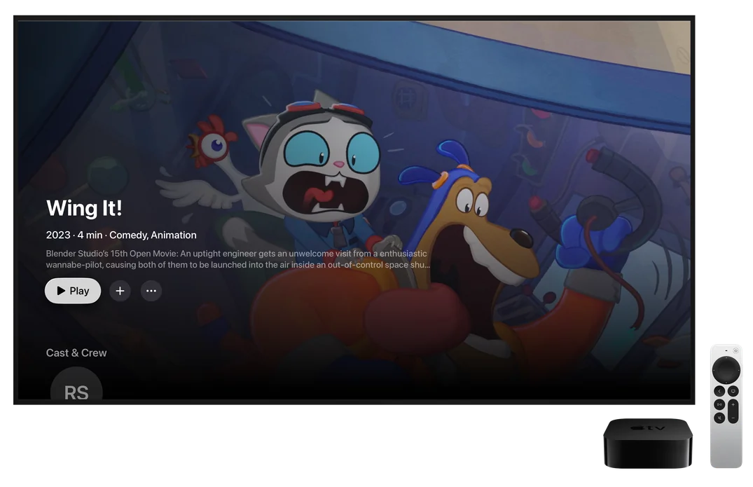 Wing It!’s page in Teevo on Apple TV